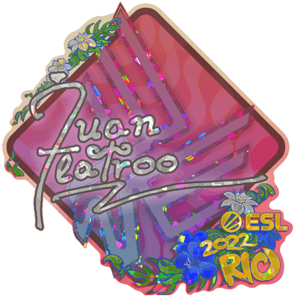 Sticker | juanflatroo (Glitzer) | Rio 2022