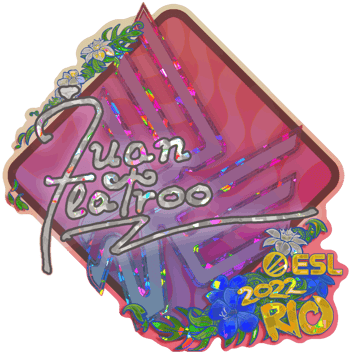 Sticker | juanflatroo (Glitzer) | Rio 2022