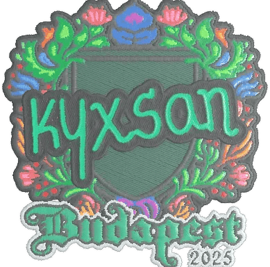 Naklejka | kyxsan (haftowana) | Budapeszt 2025