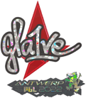 Sticker | gla1ve (Glitter) | Antwerp 2022 image
