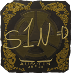 Sticker | s1n (Gold) | Austin 2025