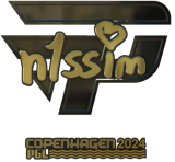 Sticker | n1ssim (Gold) | Copenhagen 2024