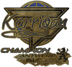 Sticker | karrigan (Gold, Champion) | Antwerp 2022 image