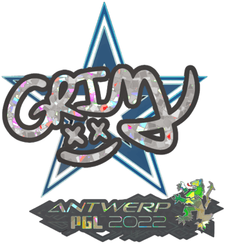 Sticker | Grim (purpurina) | Amberes 2022