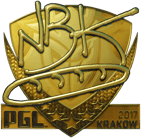 Sticker | NBK- (Gold) | Krakow 2017 Sticker | NBK- (Gold) | Krakow 2017 image