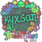 Sticker | kyxsan (Holo) | Budapest 2025