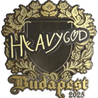 Sticker | Heavygod (Gold) | Budapest 2025 Sticker | Heavygod (Gold) | Budapest 2025 image