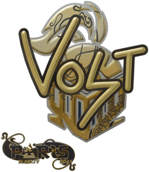 Adesivo | volt (Dourado) | Paris 2023