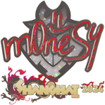 Sticker | m0NESY (Glitter) | Shanghai 2024