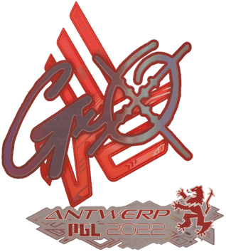 Sticker | gxx- (Holo) | Antuérpia 2022