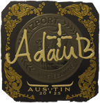 Sticker | adamb (Gold) | Austin 2025