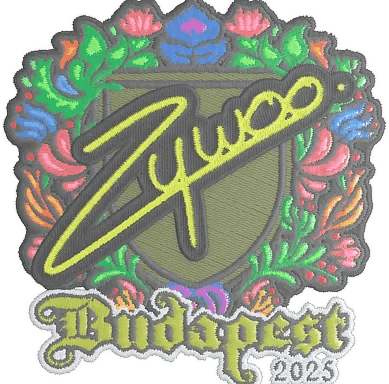 Naklejka | ZywOo (haftowana) | Budapeszt 2025