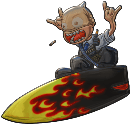 Sticker | Llamarada Surf K (reflectante)