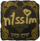 Sticker | n1ssim (Gold) | Austin 2025 image