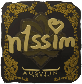 Sticker | n1ssim (Vàng) | Austin 2025