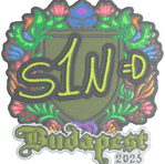 Sticker | s1n (Embroidered) | Budapest 2025