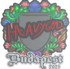 Sticker | Heavygod (Embroidered) | Budapest 2025 Sticker | Heavygod (Embroidered) | Budapest 2025 image