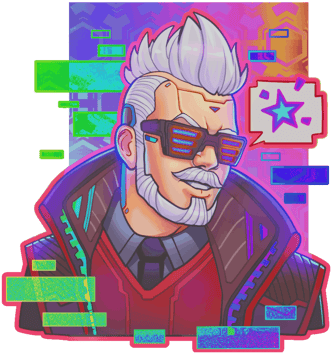 Sticker | Cyber Romanow (holograficzna)