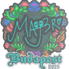 Sticker | MAJ3R (Embroidered) | Budapest 2025 Sticker | MAJ3R (Embroidered) | Budapest 2025 image