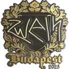 Sticker | zweih (Gold) | Budapest 2025 image