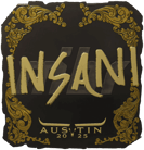 Sticker | insani (Gold) | Austin 2025 image