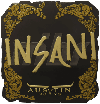 Sticker | insani (ゴールド) | Austin 2025
