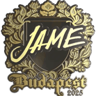 Sticker | Jame (Gold) | Budapest 2025 image