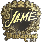 Sticker | Jame (Gold) | Budapest 2025