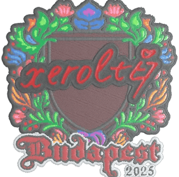 Calcomanía | xerolte (bordada) | Budapest 2025