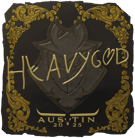 Sticker | Heavygod (Gold) | Austin 2025 image
