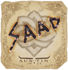 Sticker | saadzin | Austin 2025 Sticker | saadzin | Austin 2025 image