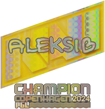 Sticker | Aleksib (Ảnh toàn ký, Nhà vô địch) | Copenhagen 2024