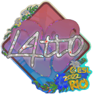 Sticker | latto (Glitter) | Rio 2022 Sticker | latto (Glitter) | Rio 2022 image