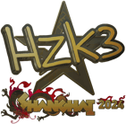 Sticker | hallzerk (Gold) | Shanghai 2024 image