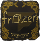 Sticker | frozen (Gold) | Austin 2025 image