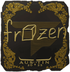Sticker | frozen (Gold) | Austin 2025