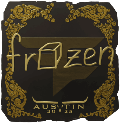 Sticker | frozen (ゴールド) | Austin 2025
