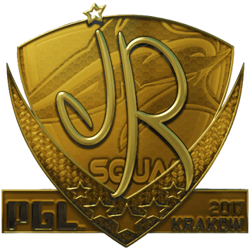 Sticker | jR (złota) | Kraków 2017