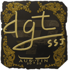 Sticker | dgt (Gold) | Austin 2025 image