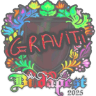 Sticker | Graviti (Holo) | Budapest 2025 Sticker | Graviti (Holo) | Budapest 2025 image