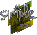 Sticker | s1mple (Foil) | Boston 2018 image