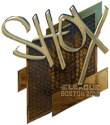 Sticker | shox (złota) | Boston 2018