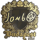Sticker | jambo (Gold) | Budapest 2025 image