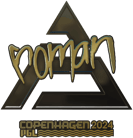Sticker | roman (Gold) | Copenhagen 2024 image