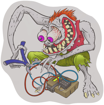 Sticker | 하얀색 몬스터