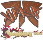 Sticker | afro (Glitter) | Shanghai 2024 image