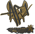 Sticker | apEX (Gold) | Antwerp 2022