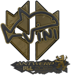 Sticker | VINI (Gold) | Antwerp 2022