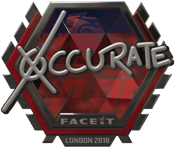 Sticker | xccurate (Foil) | London 2018