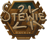 Sticker | Stewie2K (Gold) | London 2018 image